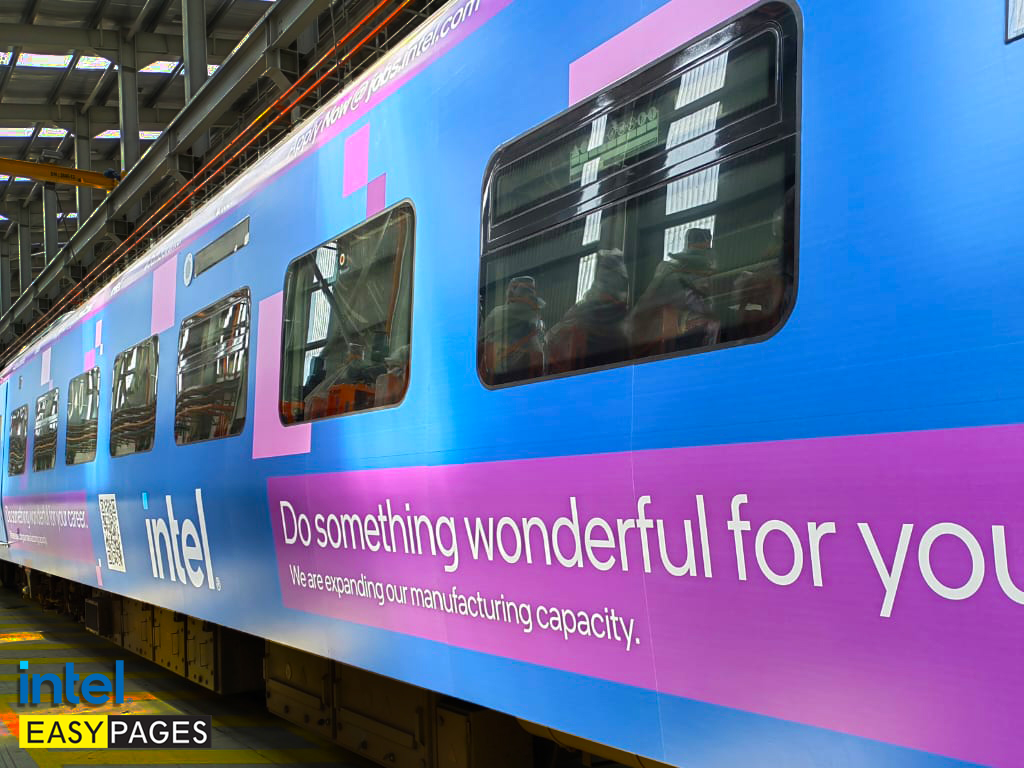 KTM train wrap advertisements