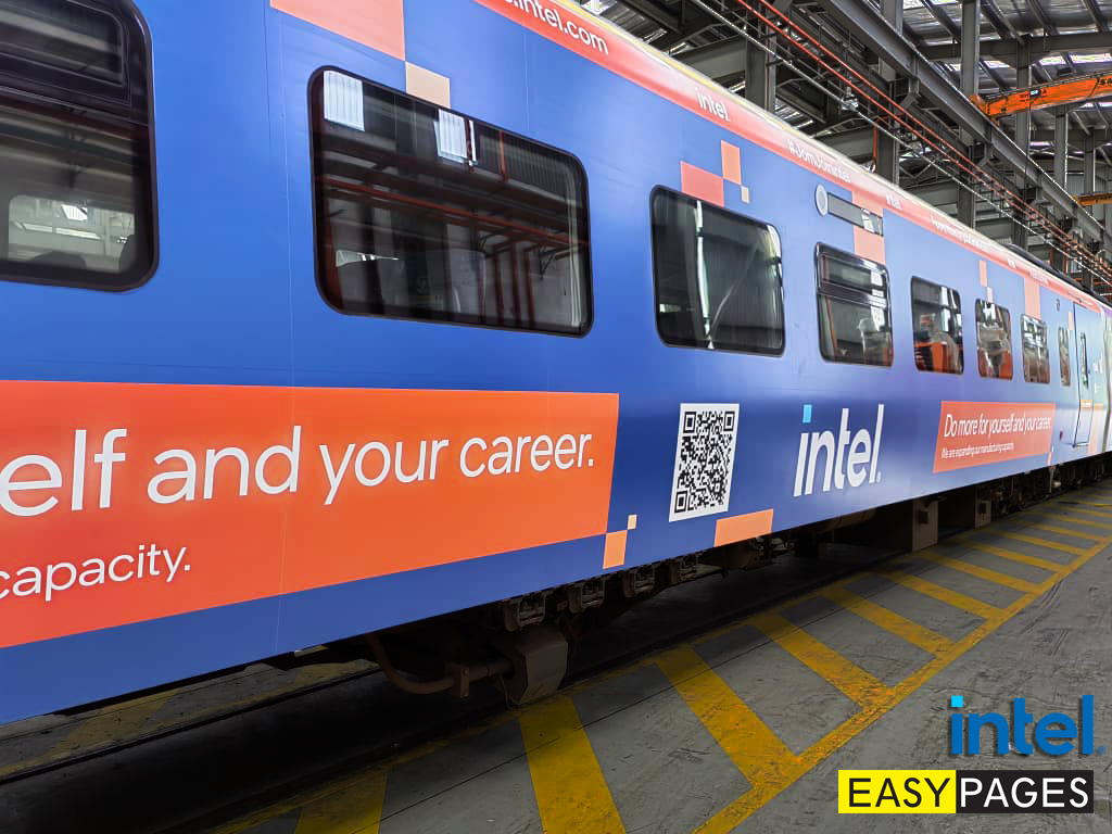 KTM train wrap advertisements